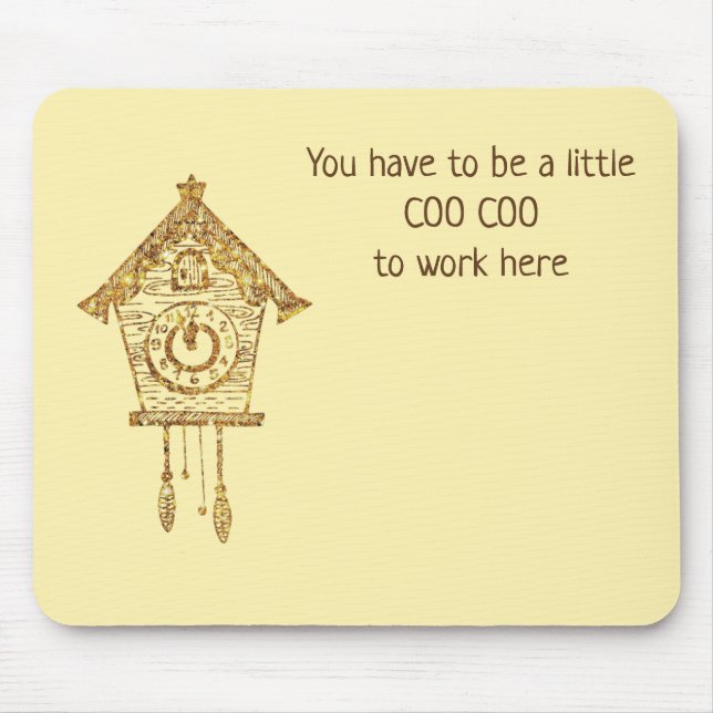 Mousepad Relógio de Coo (Frente)