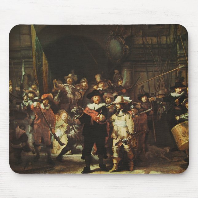 Mousepad Relógio de noite (Frente)