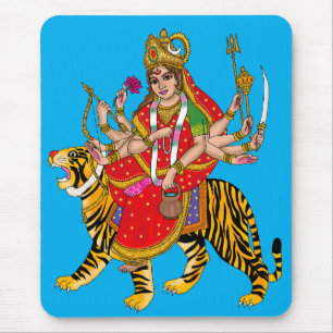 Mousepad Relógio de Parede da Deusa Chandraghanta