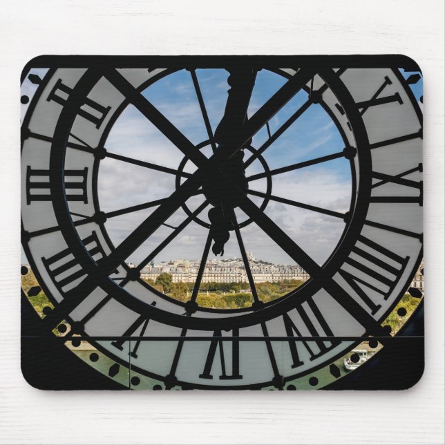 Mousepad Relógio de vidro gigante na Musée d'Orsay - Paris (Frente)