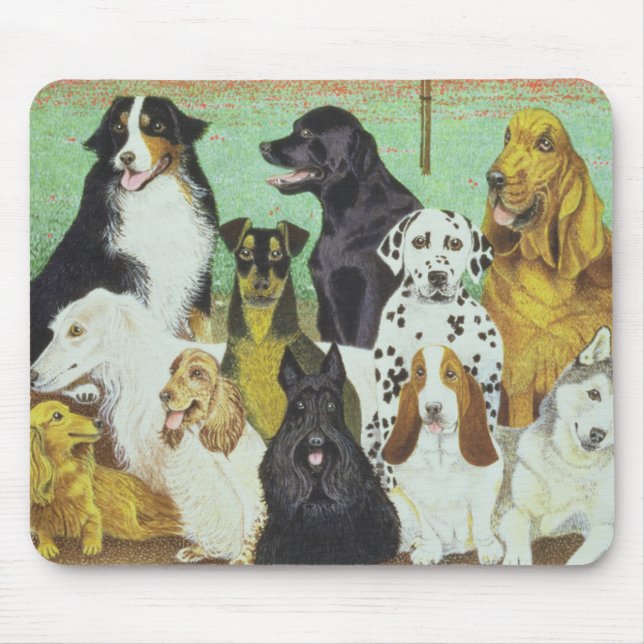 Mousepad Relógio do cão (Frente)
