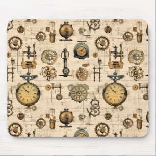 Mousepad Relógio Russo Steampunk Grunge (13)