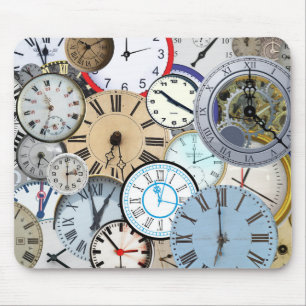 Mousepad Relógios e Relógios de Tempo