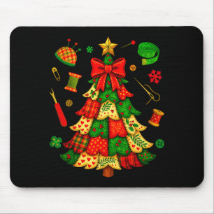 Mousepad Remendo da Árvore de Natal Colcha Quilter Costura