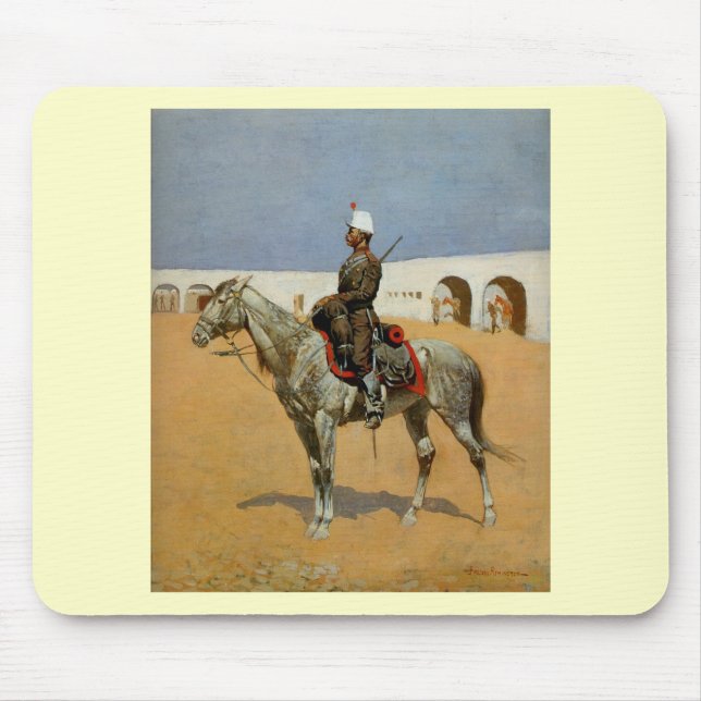 Mousepad Remington's Cavalryman of the Line, México (1889) (Frente)