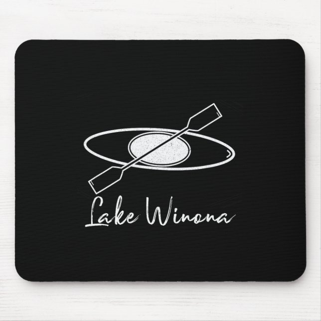 Mousepad Remo em Lake Winona Caiaque Velejando Jangada (Frente)