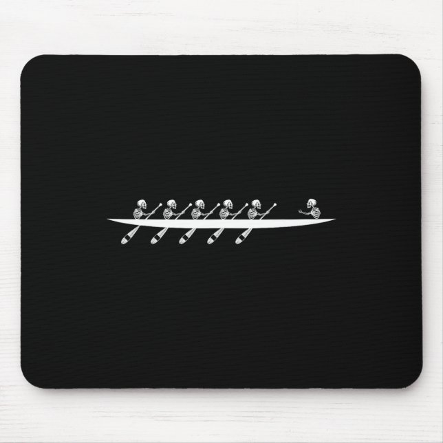 Mousepad Removendo Barcos de Linha do Esqueleto Paddle Coxs (Frente)