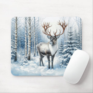 Mousepad Rena da Floresta no Tapete de Ratos da Vida Selvag