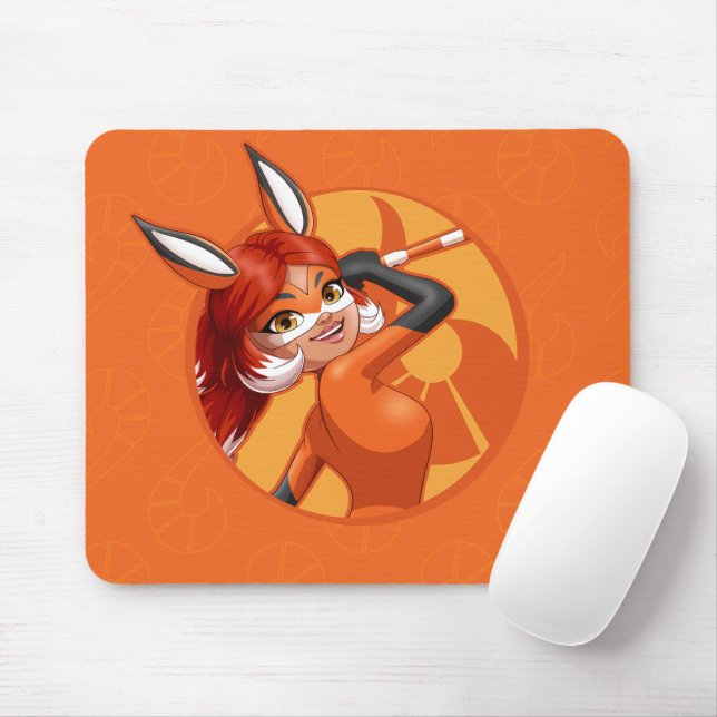 Mousepad Rena Rouge Orange Crachá (Com mouse)