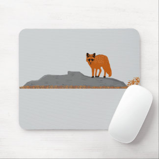 Mousepad 🦊 Renard sur le Rocher