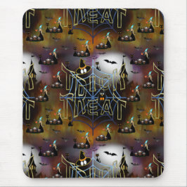 Mousepad Repetição da teia-aranha trica-ou-tratadora