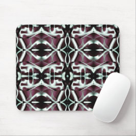 Mousepad Repetição das curvas opacas vermelha e gradiente