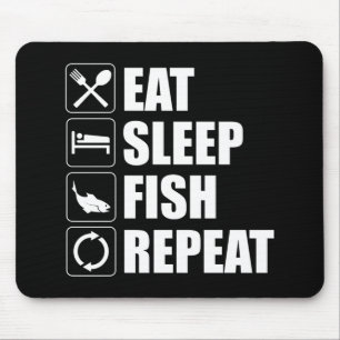 Mousepad Repetição de Peixes do Sono