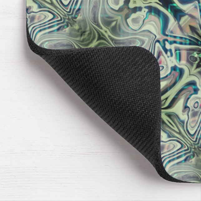 Mousepad Repetição do ciano verde acinzentado e verde (Canto)