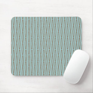 Mousepad Repetição Geométrica Azul Pálido