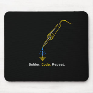 Mousepad Repetir Código de Solda Almofada de Rato de Engenh