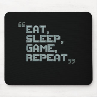 Mousepad Repetir o Jogo de Sono - Pad do Mouse Jogador
