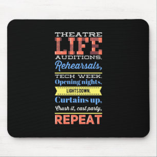 Mousepad Repetir vida no teatro