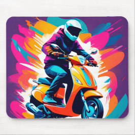 Mousepad Representação Colorida de Arte de um Canteiro