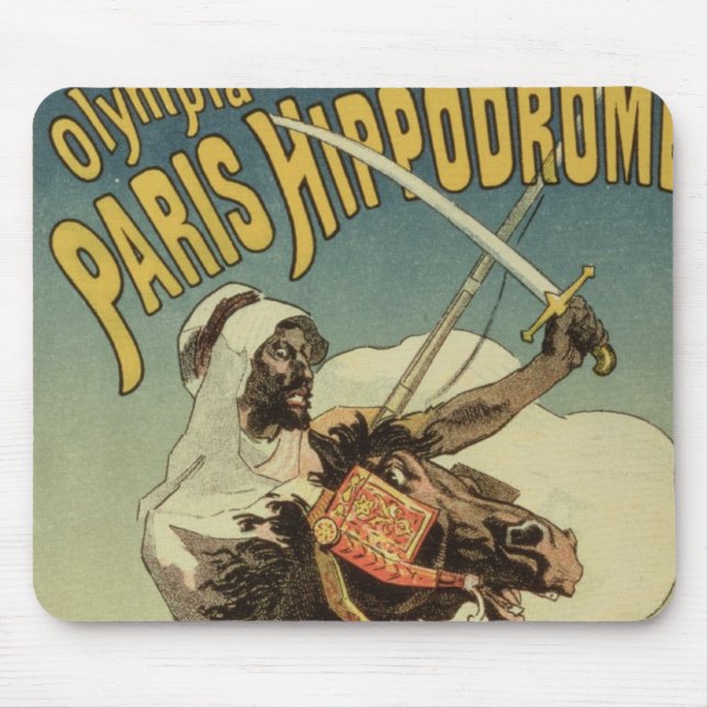 Mousepad Reprodução de uma propaganda de poster 'um (Frente)