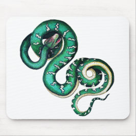 Mousepad Réptil de ilustração de cobra de Vintage
