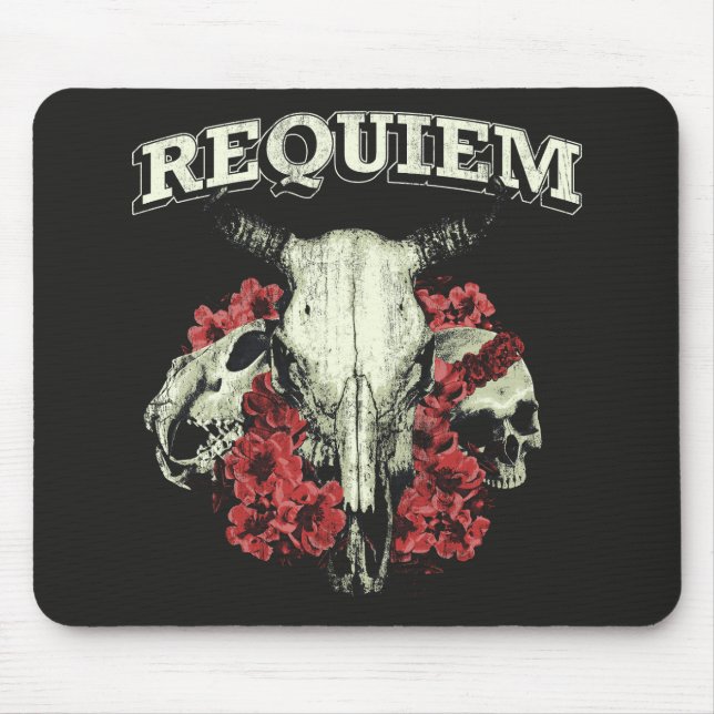 Mousepad Requiem - Design de Streetwear góticos (Frente)