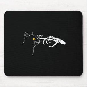 Mousepad Rero Vintage Black Cat Skeleton Boop Halloween