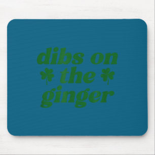 Mousepad Reserva para os ruivos do dia de São Patrício irla