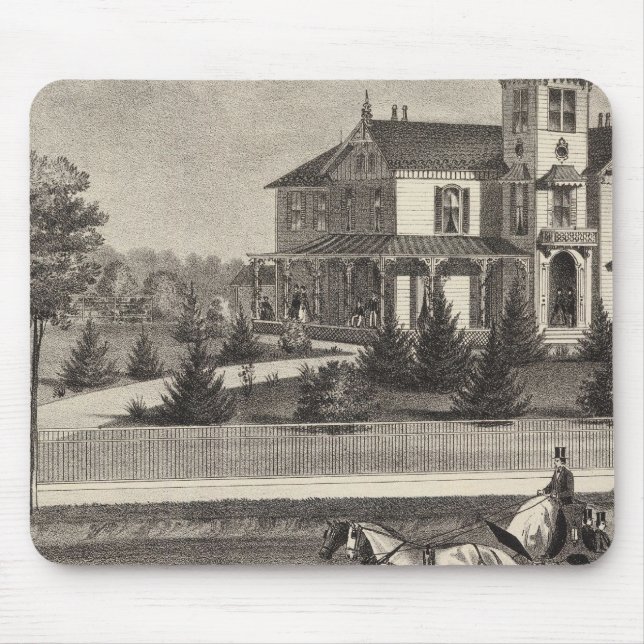 Mousepad Residência de James G Gowdy, Rio de Tom, NJ (Frente)