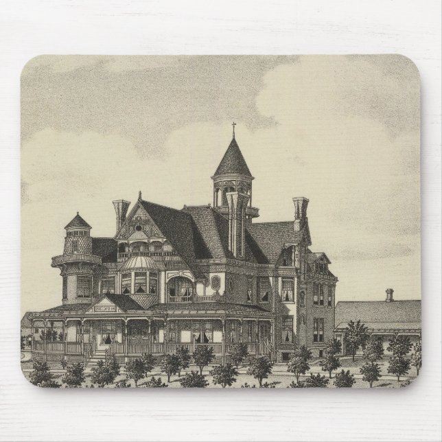 Mousepad Residência de John D Knox, Topeka, Kansas (Frente)