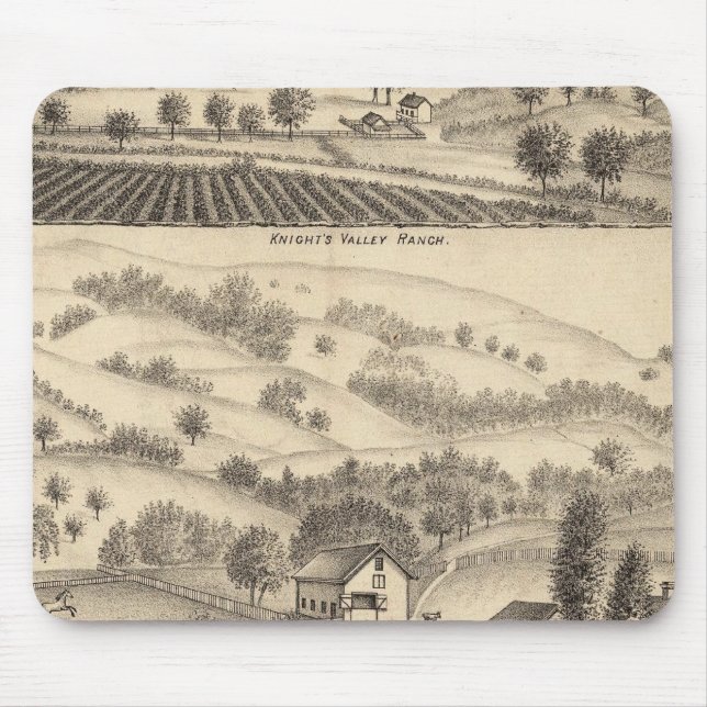 Mousepad Residência de Joseph Alexander, Mendocino (Frente)