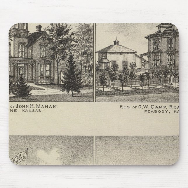Mousepad Residências, Abilene, Kansas (Frente)