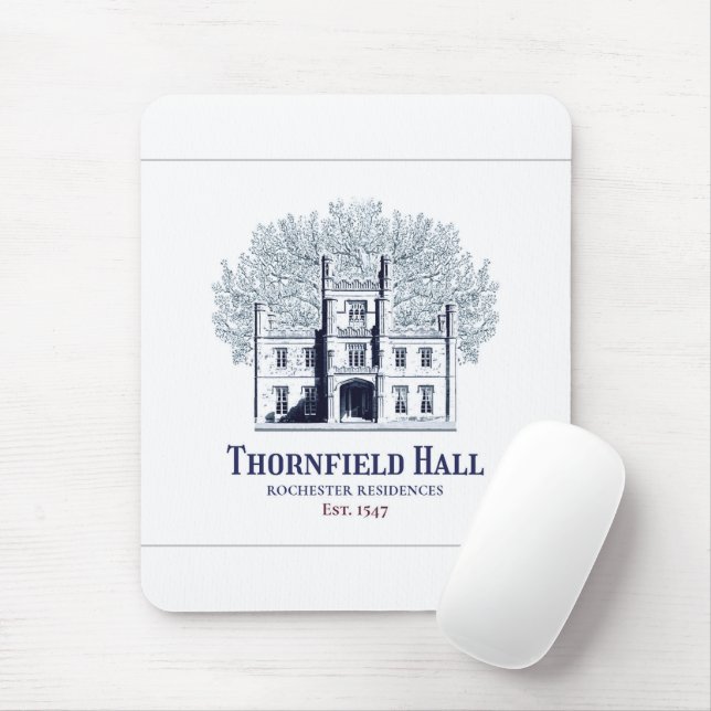 Mousepad Residências de Jane Eyre Thornfield Hall Rochester (Com mouse)