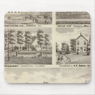 Mousepad Residências, fazendas e fábricas, Vandalia, Sand