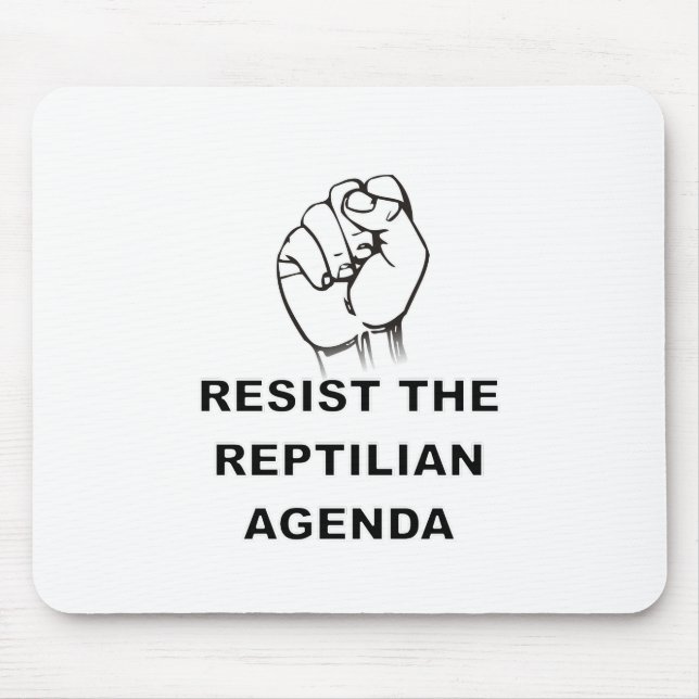 Mousepad Resista à Agenda Reptiliana (Frente)