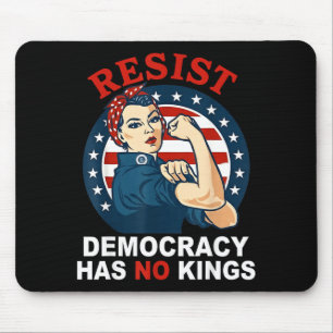 Mousepad Resista A Democracia Tem Reis Mulher Menina Améric