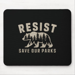 Mousepad Resista Salve Nossos Parques Nacionais Caminhadas