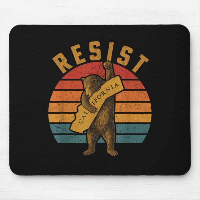 Mousepad Resista Urso Califórnia (Frente)