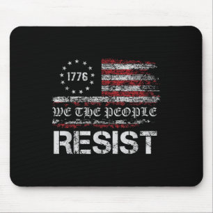 Mousepad Resiste Trump Protesto Contra Bandeira Política Do