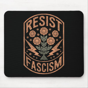 Mousepad Resistência ao fascismo Protesto Trump Anti Trump