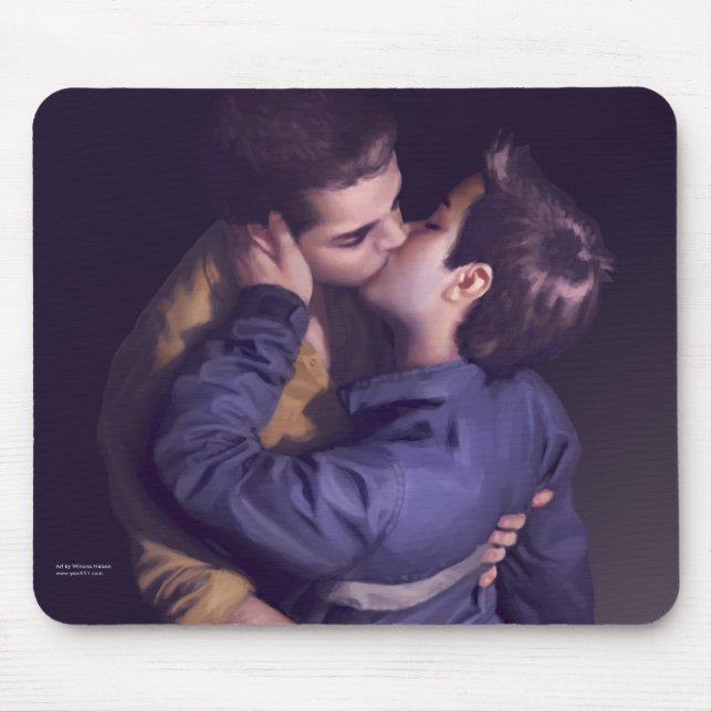 Mousepad Resistente - apenas o beijo (tapete do rato) (Frente)