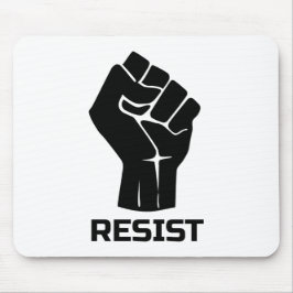 Mousepad Resistir com punho - em preto