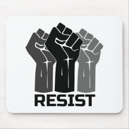 Mousepad Resistir com punho - em preto 0003