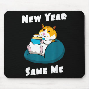Mousepad Resolução de Ano Novo Mesmo Eu no Ano Novo Engraça