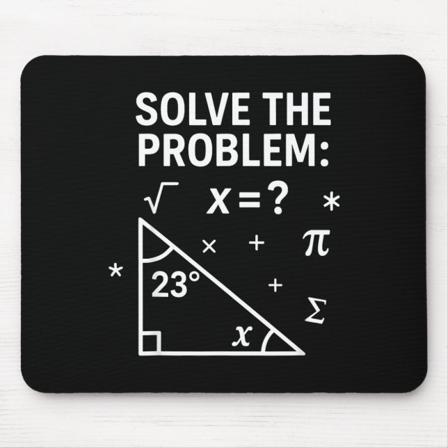 Mousepad Resolva O Problema Divertido Matemática 67 Meme Pr (Frente)