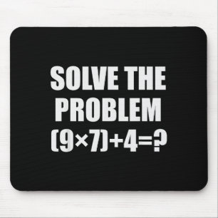 Mousepad Resolva O Problema Engraçado 67 Meme Brainrot Prof