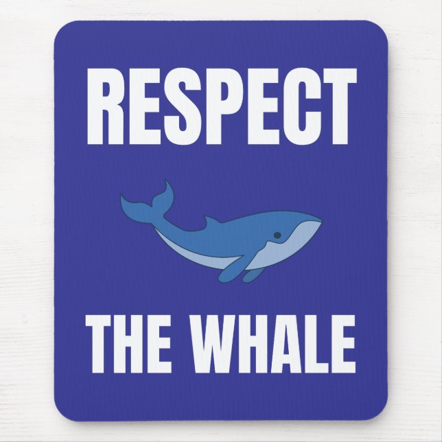 Mousepad Respeitar A Baleia (Frente)