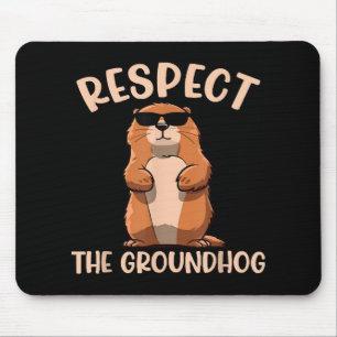 Mousepad Respeite O Dia Do Marmoço-De-Woodchuck