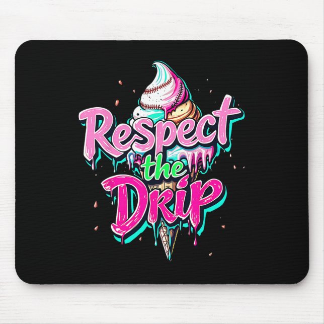Mousepad Respeite O Drip Bysebyll Cone De Sorvete Drip Home (Frente)