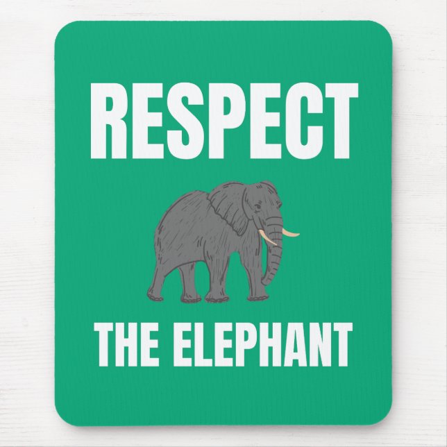 Mousepad Respeite O Elefante (Frente)